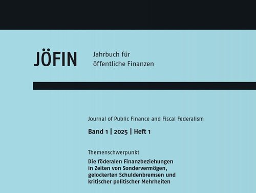 Issue 01/2025 of the Journal of Public Finance and Fiscal Federalism Cover of the Journal 01/2025 of Public Finance and Fiscal Federalism