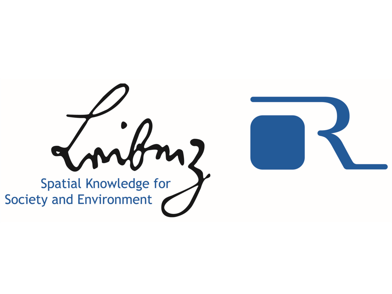 Logo of the Leibniz Research Network “Spatial Knowledge for Society and Environment – Leibniz R”