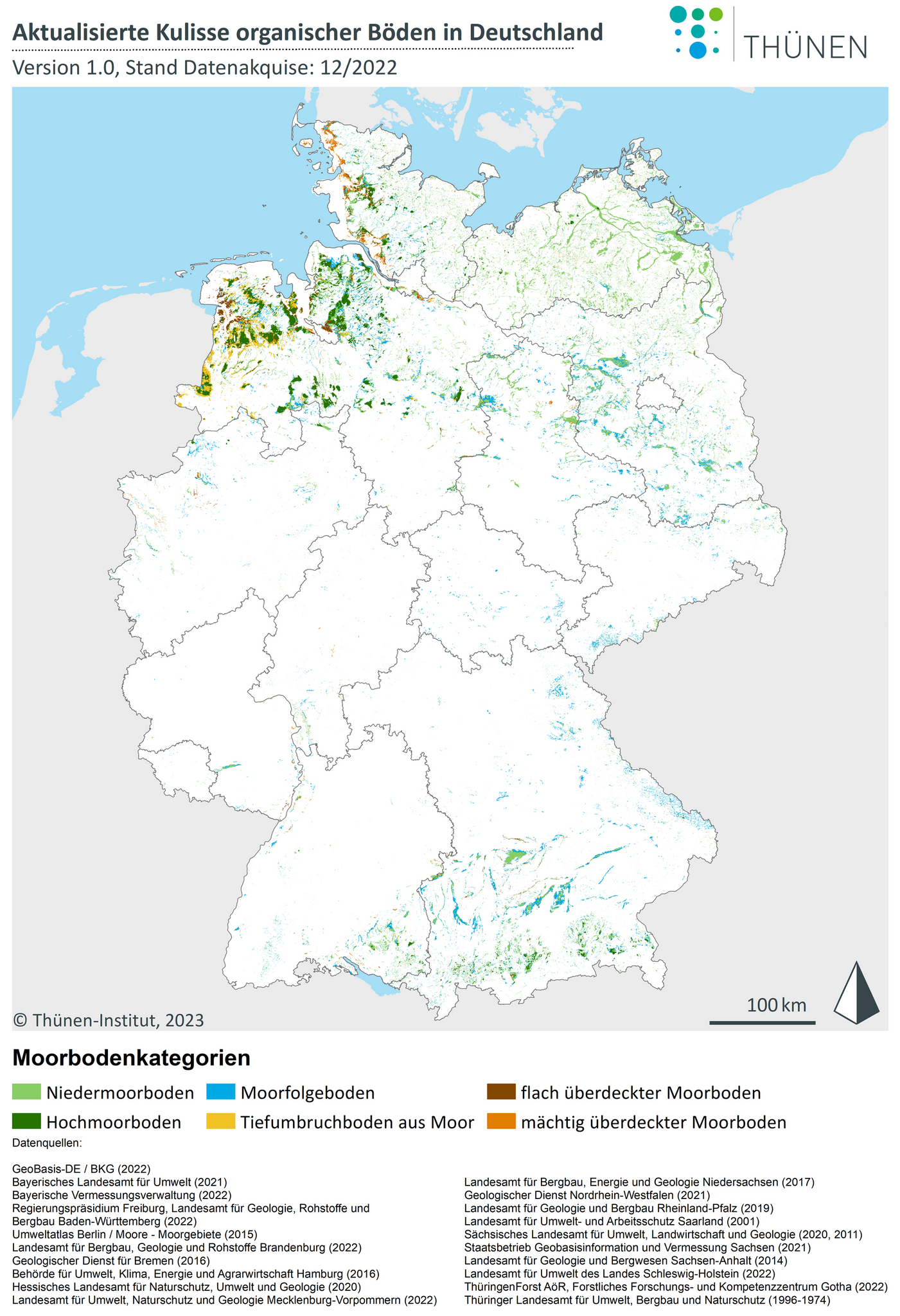 Updated Map of Organic Soils in Germany