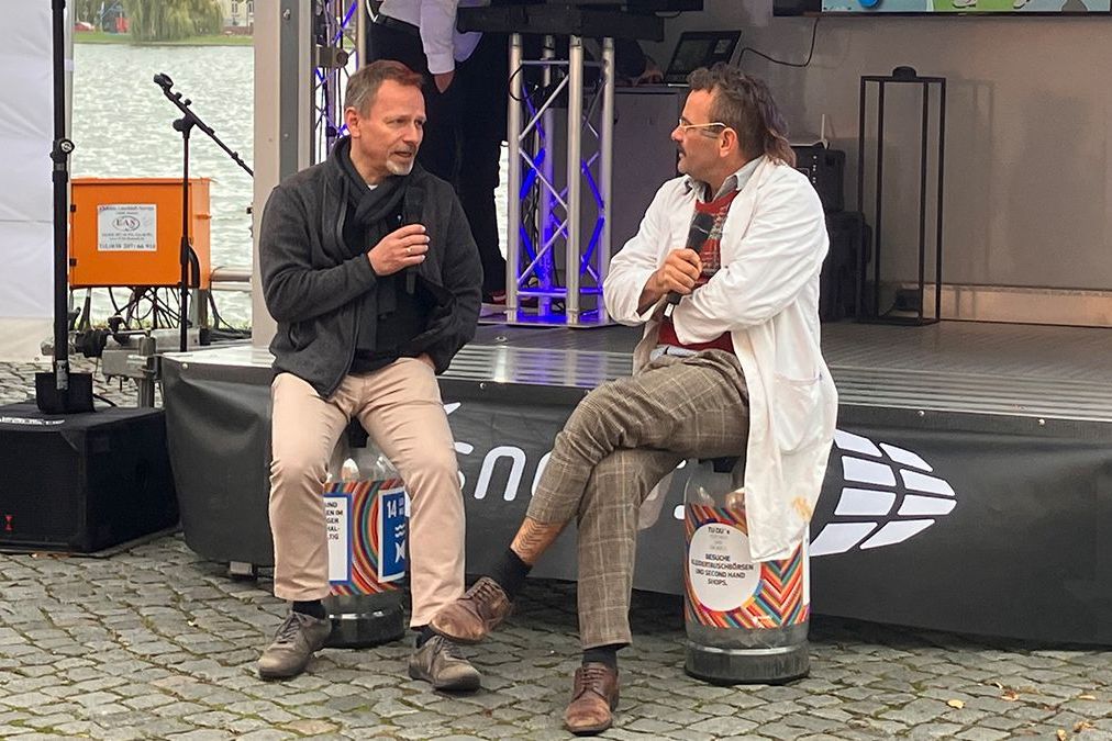 Christopher Zimmermann im Interview auf dem Bürgerfest in Schwerin