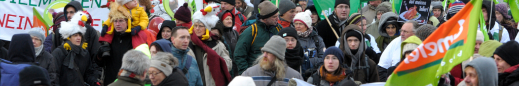 Viele Personen bei einer Demonstation