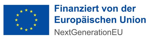 Logo Finanziert von der Europäischen Union, NextGenerationEU Logo Finanziert von der Europäischen Union, NextGenerationEU