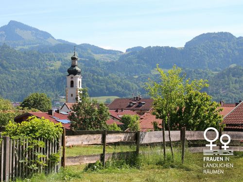 Eine Ortsansicht von Oberaubach im Algäu 