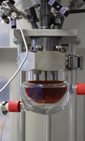 Klicken für eine Vergrösserung Druckfester Glasautoklav (180 mL)