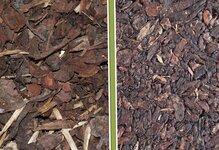 Rindenschnitzel/gepresste Platte