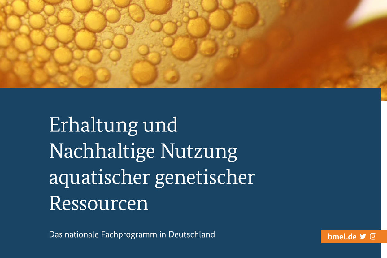 Deckblatt Fachprogramm aquatische genetische Ressourcen