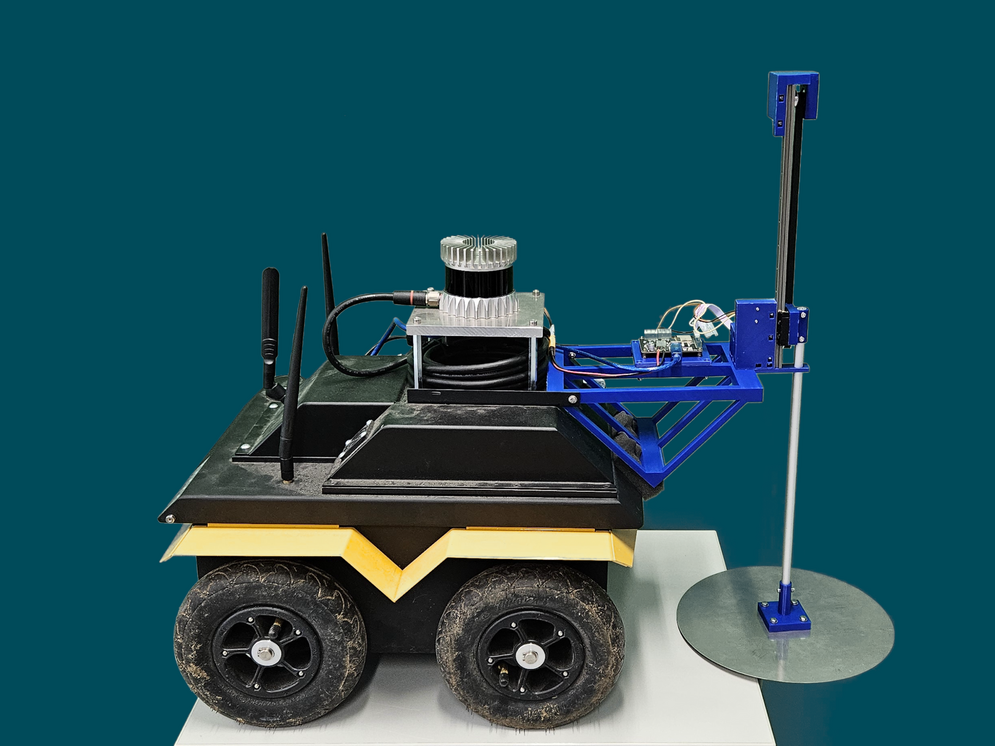 Platemeter an Roboter montiert