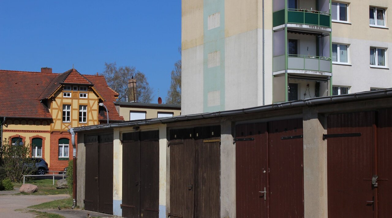 Typisches Wohnen in einer ländlichen Kleinstadt